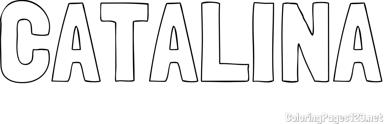CATALINA Coloring Page