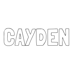 Online Created Coloring Page - CAYDEN Coloring Page