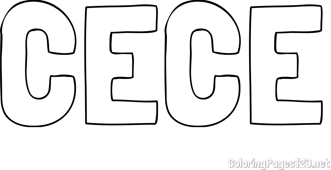 CECE Coloring Page