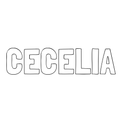 Online Created Coloring Page - CECELIA Coloring Page