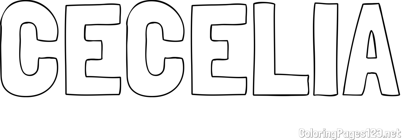 CECELIA Coloring Page
