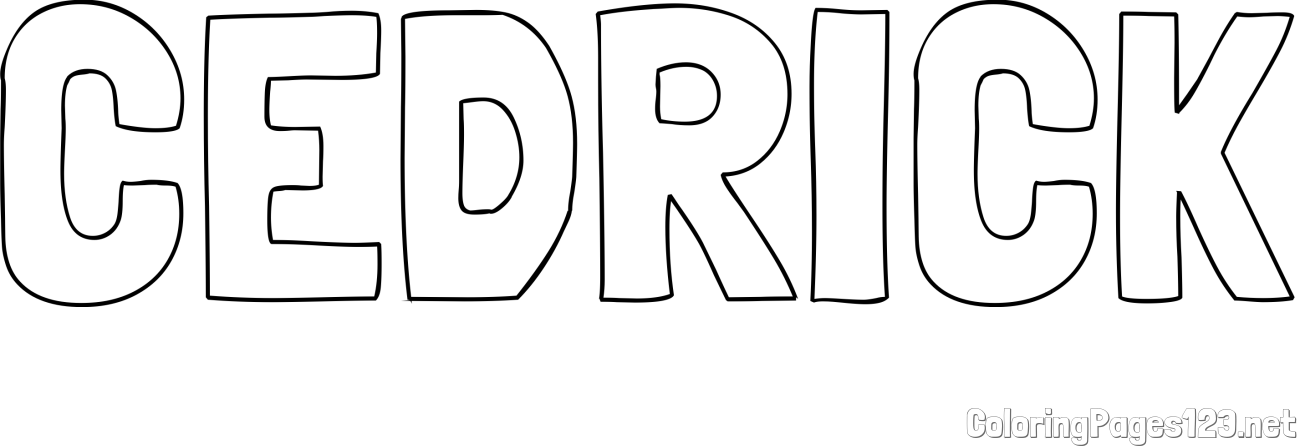 CEDRICK Coloring Page