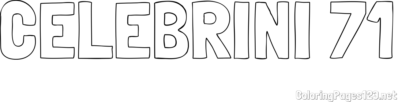 CELEBRINI 71 Coloring Page