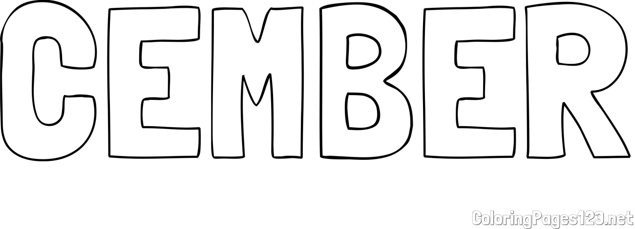 CEMBER Coloring Page