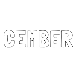 Online Created Coloring Page - CEMBER Coloring Page