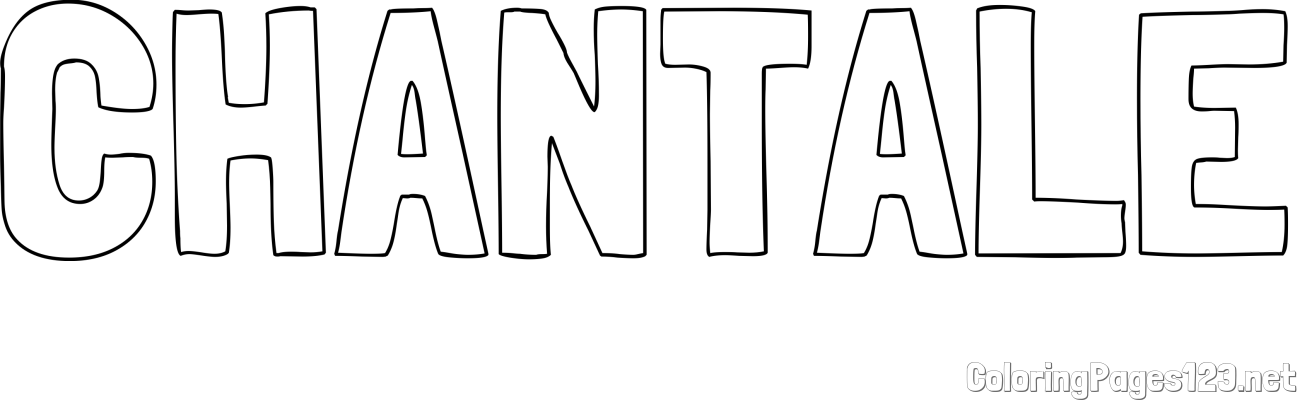 CHANTALE Coloring Page