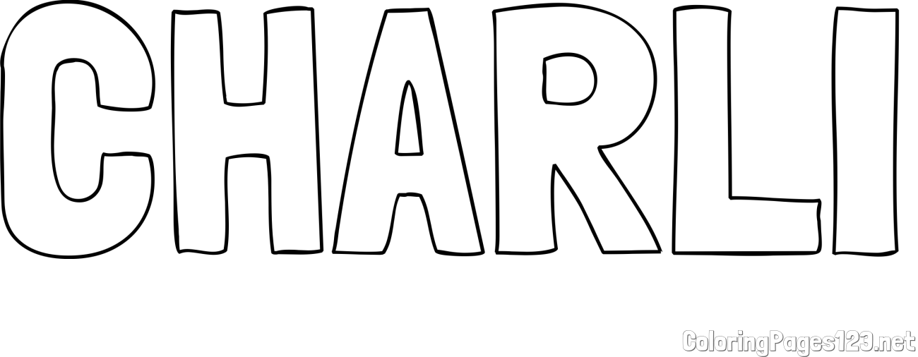 CHARLI Coloring Page