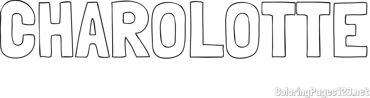 CHAROLOTTE Coloring Page
