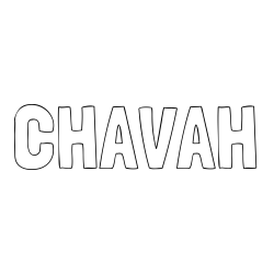 Online Created Coloring Page - CHAVAH Coloring Page