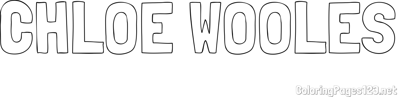 CHLOE WOOLES Coloring Page