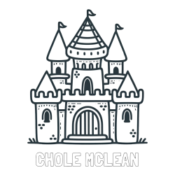 Online Created Coloring Page - CHOLE MCLEAN Coloring Page and Beautiful Castle Coloring Page for Kids