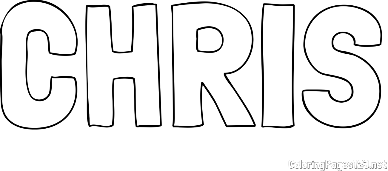 CHRIS Coloring Page - Chris Coloring Page XnAwd 
