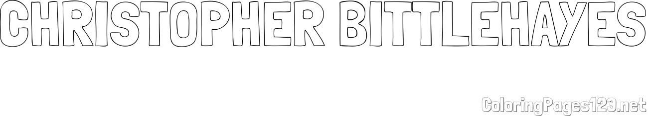 CHRISTOPHER BITTLE-HAYES Coloring Page