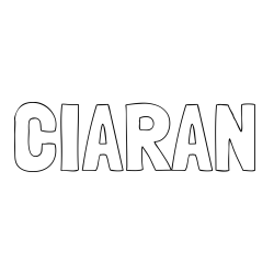 Online Created Coloring Page - CIARAN Coloring Page