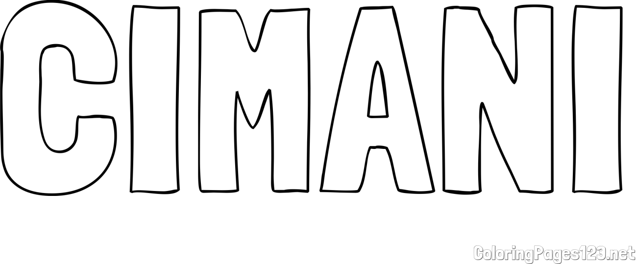 CIMANI Coloring Page