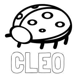 Online Created Coloring Page - CLEO Coloring Page and Simple Ladybug Coloring Page