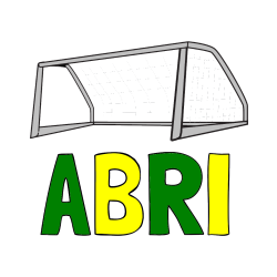 COLORED COLORING - ABRI Coloring Page and Simple Soccer Goal Coloring Page