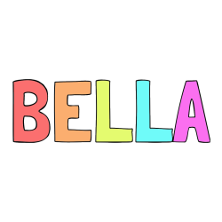 COLORED COLORING - BELLA Coloring Page