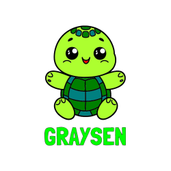 COLORED COLORING - GRAYSEN Coloring Page and Easy Coloring Page of Turtle