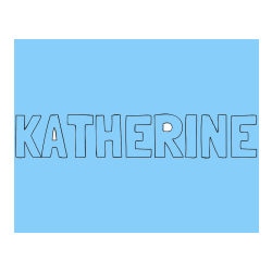 COLORED COLORING - KATHERINE Coloring Page