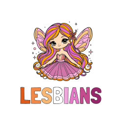 COLORED COLORING - LESBIANS Coloring Page and Coloring Page of a Cute and Smiling Magical Fairy
