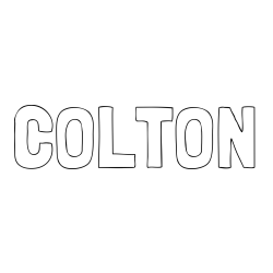 Online Created Coloring Page - COLTON Coloring Page