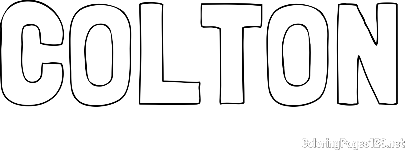 COLTON Coloring Page