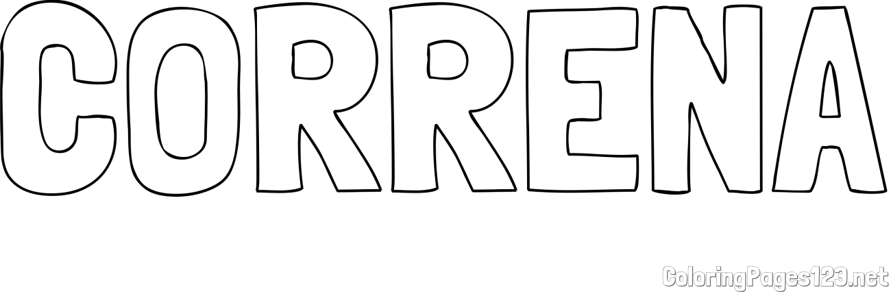 CORRENA Coloring Page
