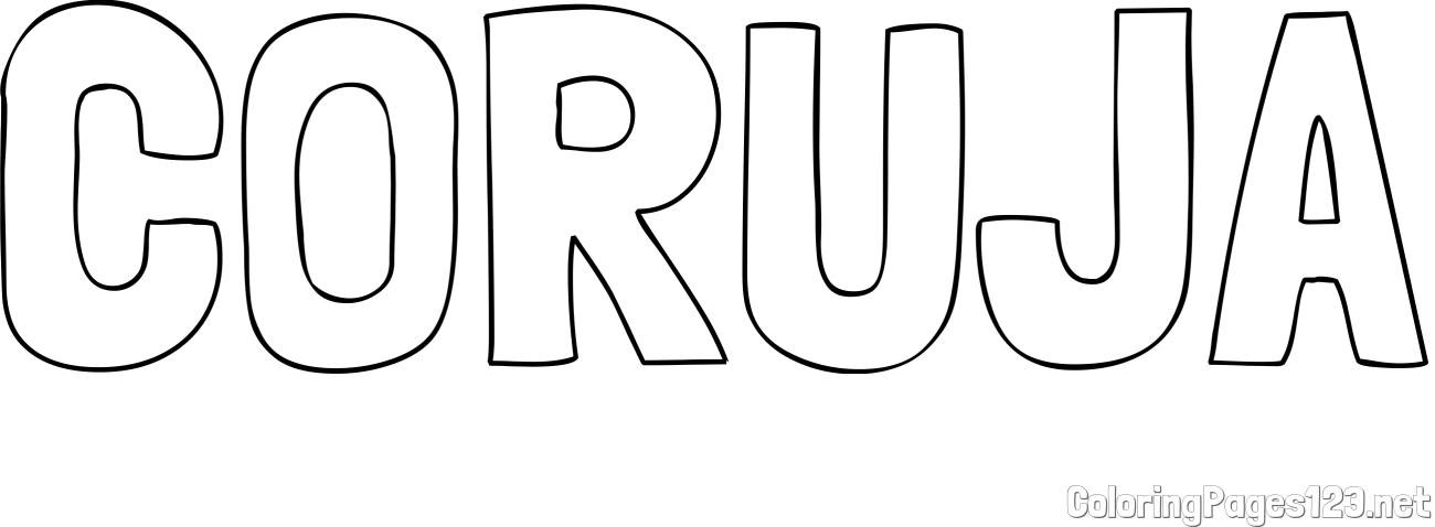 CORUJA Coloring Page