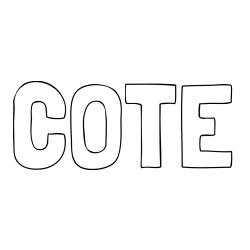 Online Created Coloring Page - COTE Coloring Page