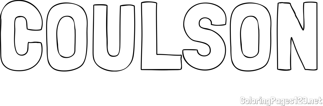 COULSON Coloring Page