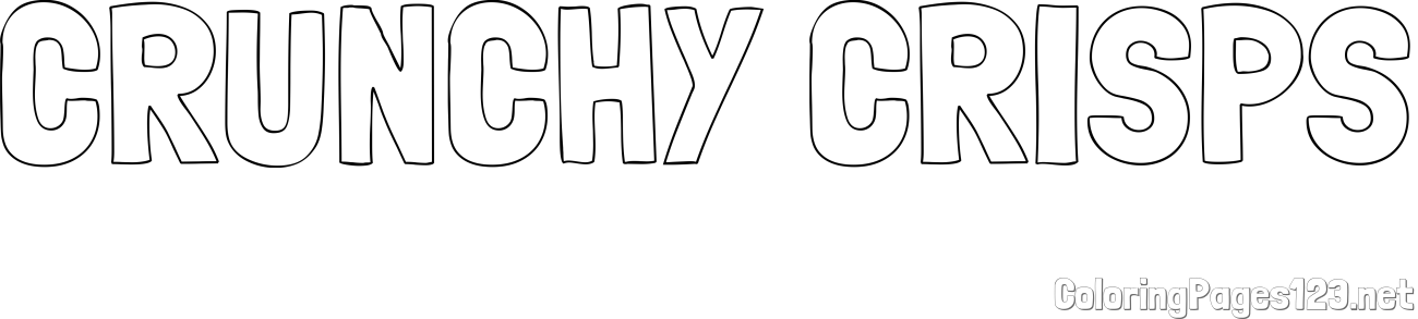 CRUNCHY CRISPS Coloring Page
