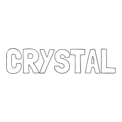 Online Created Coloring Page - CRYSTAL Coloring Page