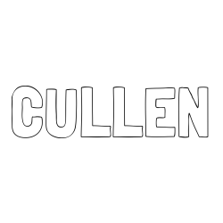 Online Created Coloring Page - CULLEN Coloring Page