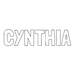 Online Created Coloring Page - CYNTHIA Coloring Page