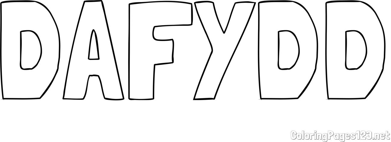 DAFYDD Coloring Page