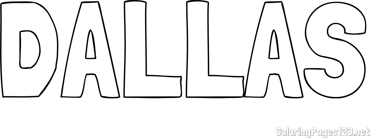 DALLAS Coloring Page