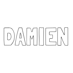 Online Created Coloring Page - DAMIEN Coloring Page