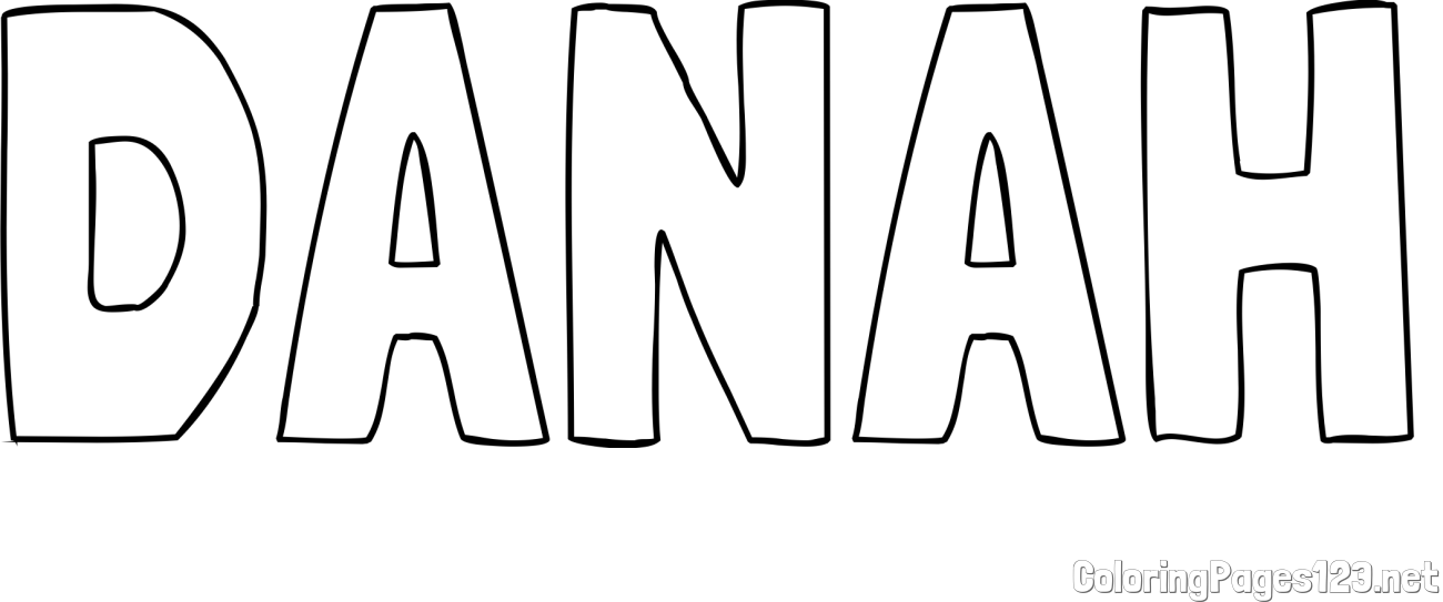 DANAH Coloring Page