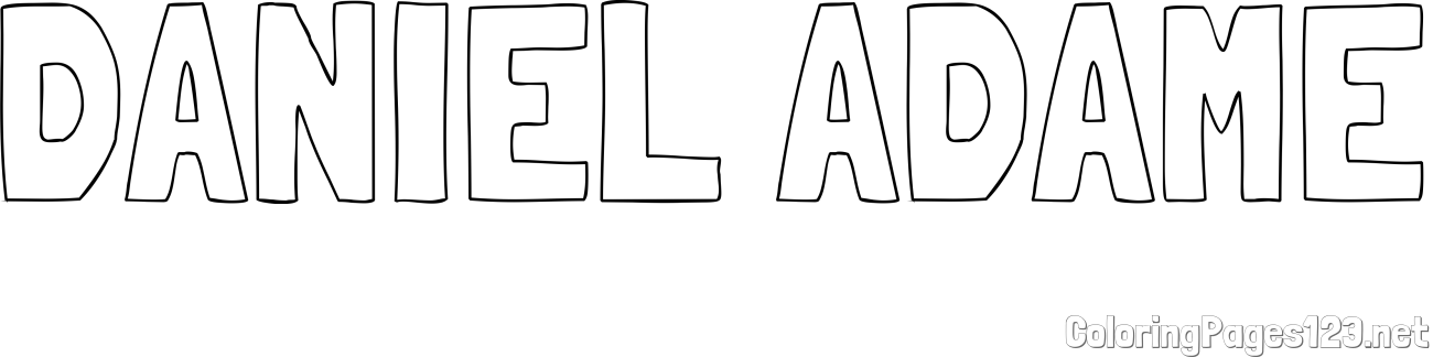 DANIEL ADAME Coloring Page