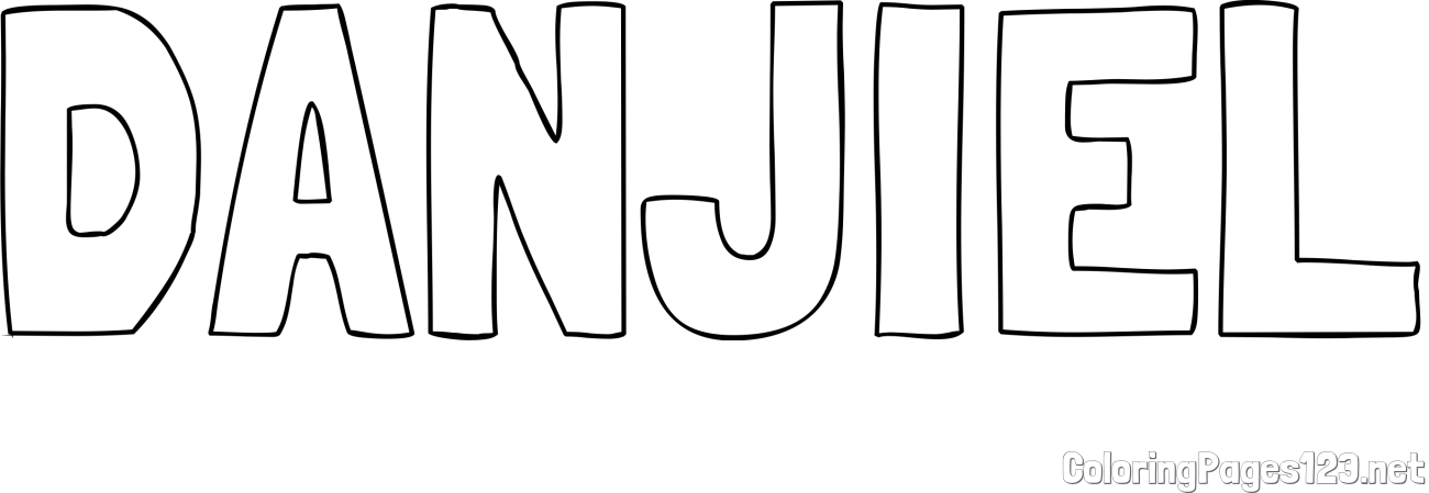 DANJIEL Coloring Page