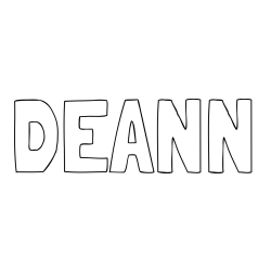 Online Created Coloring Page - DEANN Coloring Page