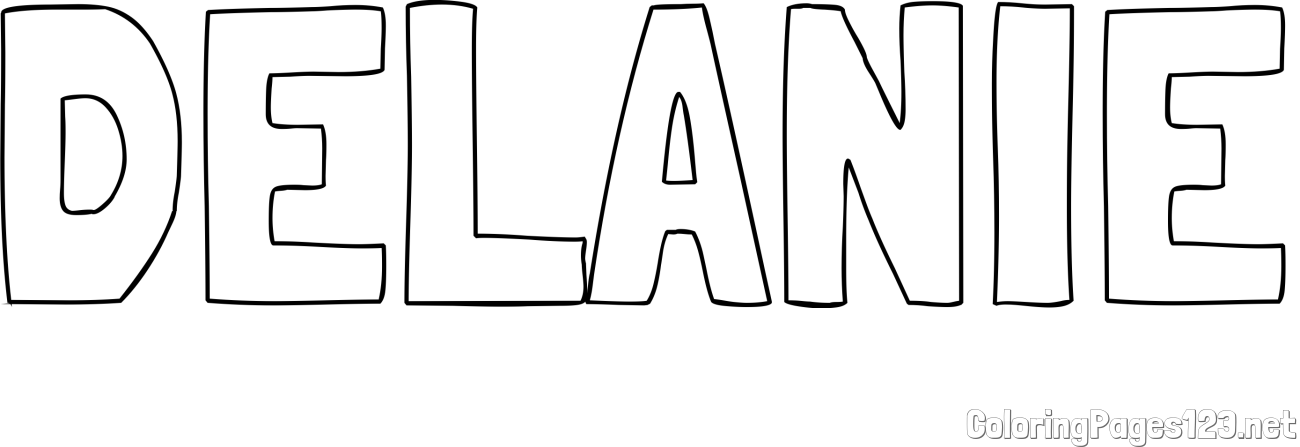 DELANIE Coloring Page