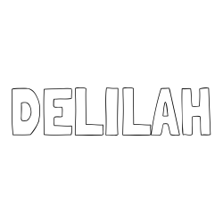 DELILAH Coloring Page