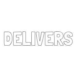Online Created Coloring Page - DELIVERS Coloring Page