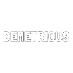 Online Created Coloring Page - DEMETRIOUS Coloring Page