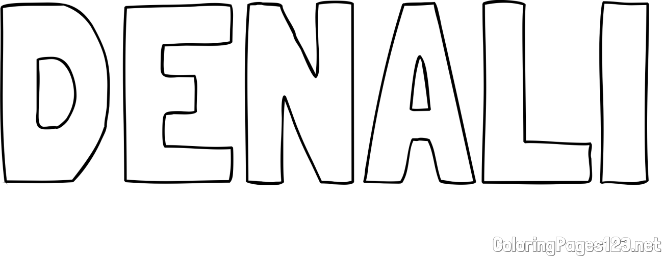 DENALI Coloring Page