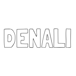 Online Created Coloring Page - DENALI Coloring Page