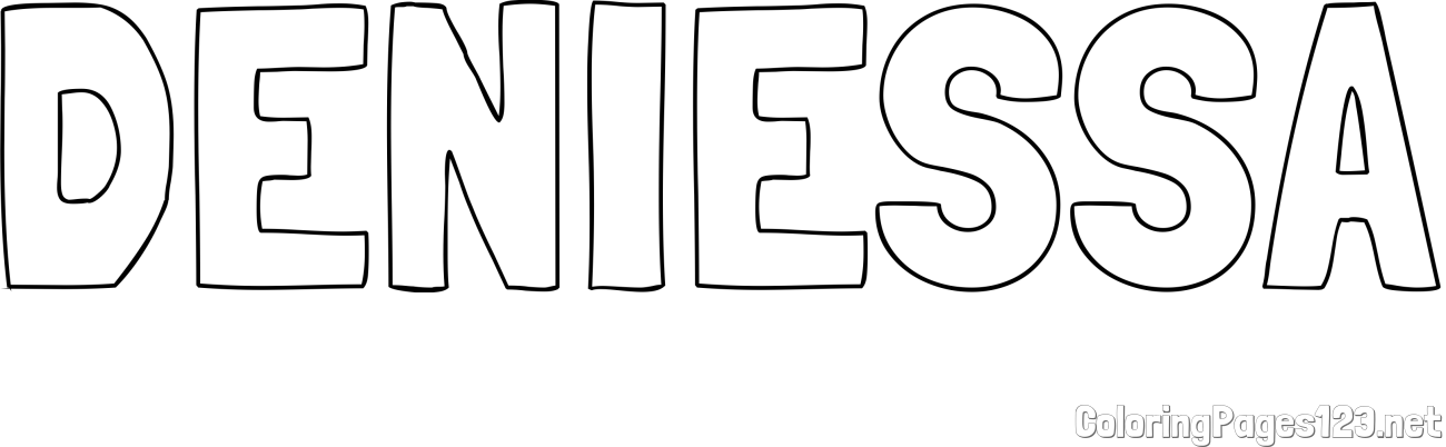 DENIESSA Coloring Page