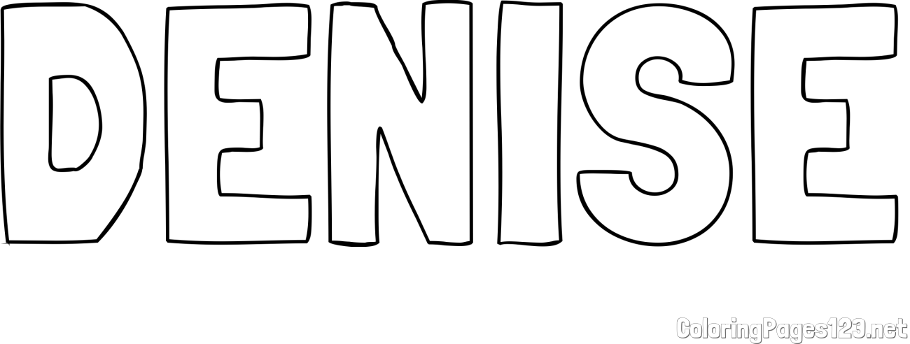 DENISE Coloring Page